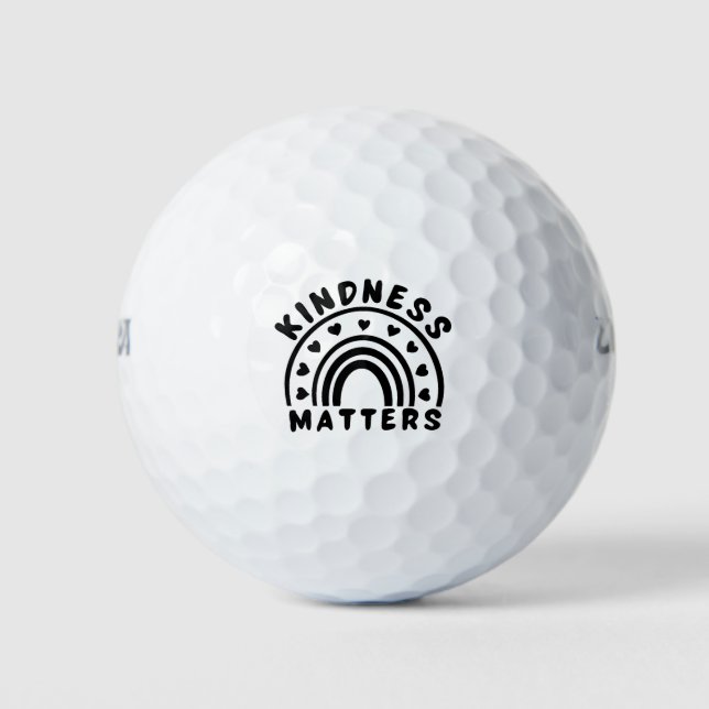 Freundlichkeit spielt eine Rolle Golfball (Vorderseite)