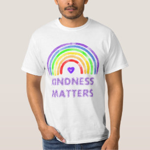 Freundlichkeit spielt eine Rolle   Regenbogen T-Shirt
