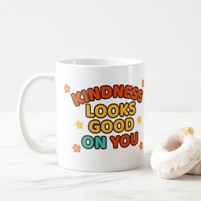 Freundlichkeit steht Ihnen gut - Kaffeetasse (Mit Donut)