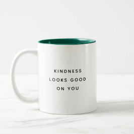 Freundlichkeit steht Ihnen gut Modern Two-Tone Tas Zweifarbige Tasse