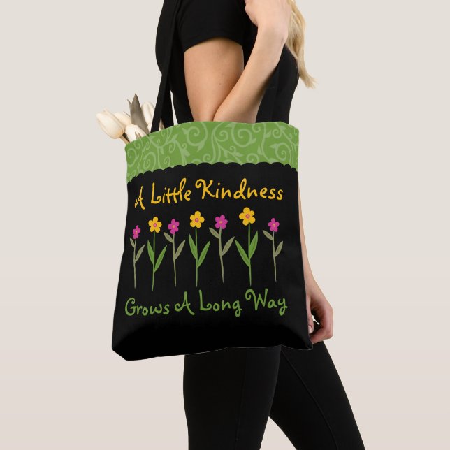 Freundlichkeit wächst Blume Inspiration Tasche (Von Nahem)