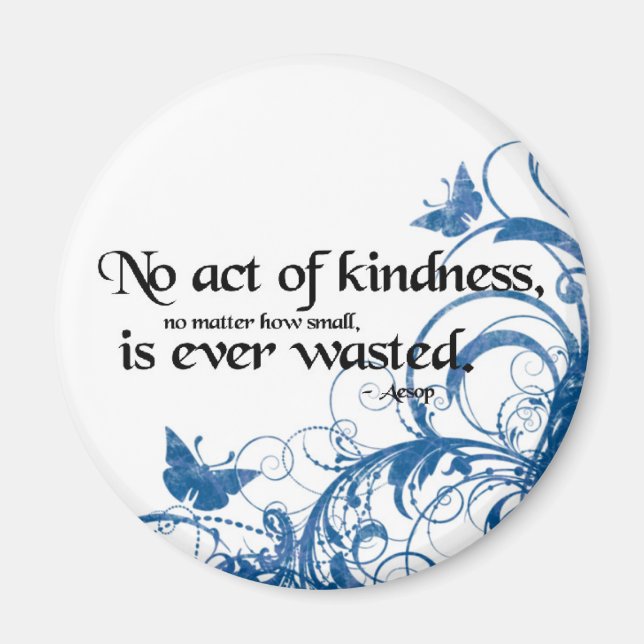 Freundlichkeits-Schmetterlingswirbel Magnet (Vorne)