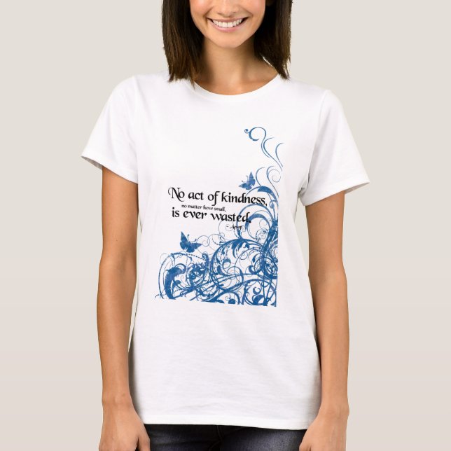 Freundlichkeits-Schmetterlingswirbel T-Shirt (Vorderseite)