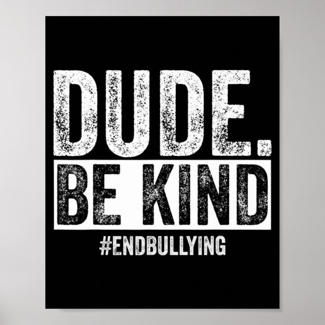 Freundness Day Unity Day Orange No bullying Poster (Vorne)