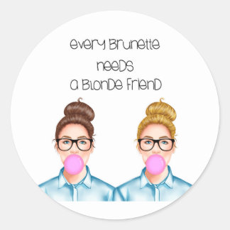 Freundschaft - Bester Freund-Aufkleber Runder Aufkleber