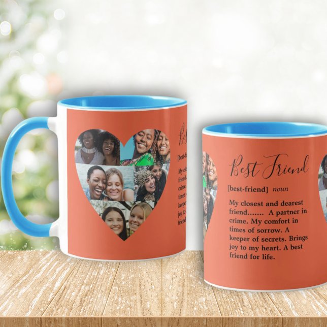 Freundschaft Bestie Foto Herzkollektion Bunte Tasse (Von Creator hochgeladen)