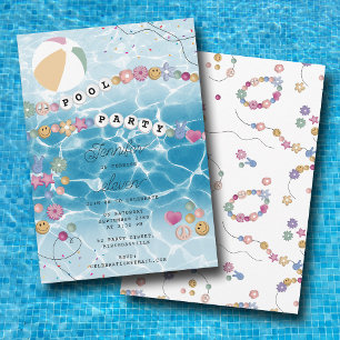 Freundschaft Bracelet Girl Pool Wilhelm Geburtstag Einladung