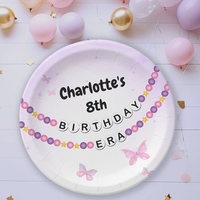 Freundschaft Bracelet Girls Birthday Era Party Pappteller (Von Creator hochgeladen)