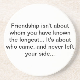 Freundschaft coster getränkeuntersetzer