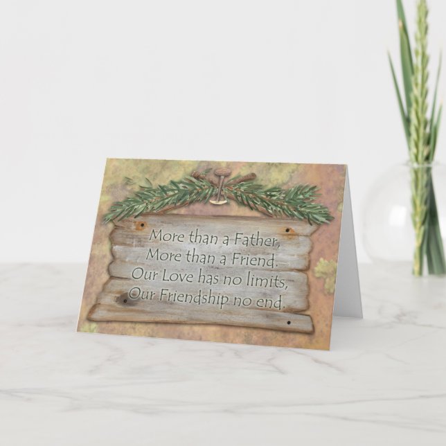 Freundschaft des Vaters - Grußkarte Karte (Vorderseite)