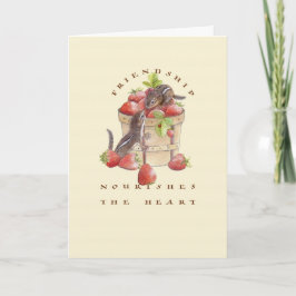 Freundschaft ernährt das Herz Karte