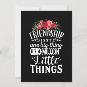 Freundschaft Es ist eine Million kleine Sache Einladung