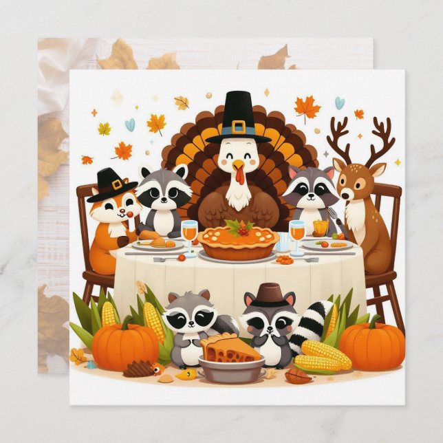 Freundschaft Feiertagskarte (Vorne/Hinten)