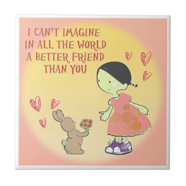 Freundschaft Fliese (Vorderseite)