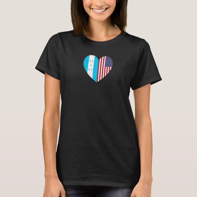 Freundschaft Forever America and Honduras T-Shirt (Vorderseite)