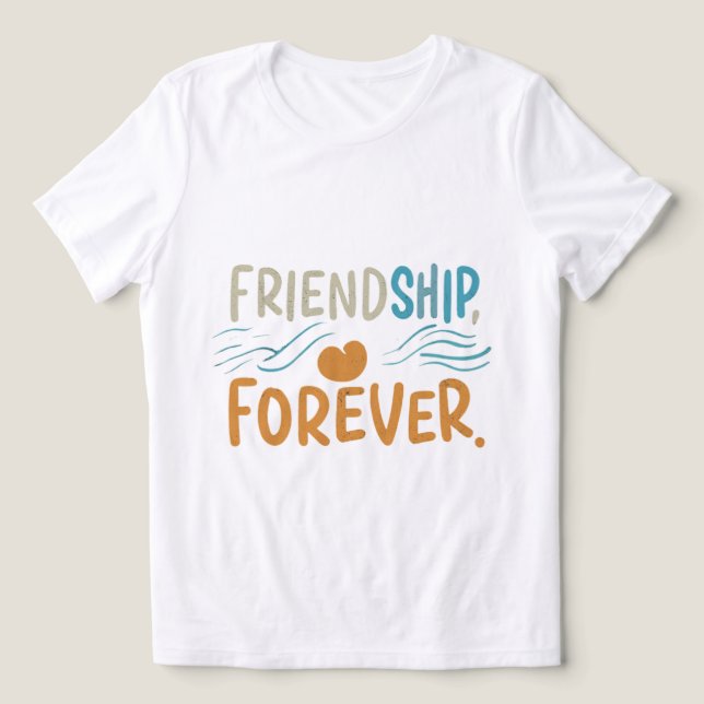 Freundschaft für immer Tri-Blend shirt (Design Vorderseite)