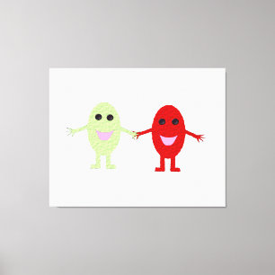 Freundschaft Grapes Canvas Print Leinwanddruck