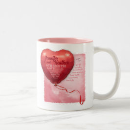 Freundschaft Heart Balloon Zweifarbige Tasse