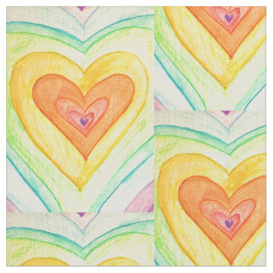 Freundschaft Herz Rainbow Material Art Material Stoff