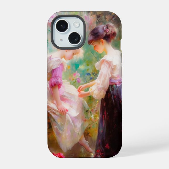 Freundschaft iPhone 15 Hülle (Rückseite)
