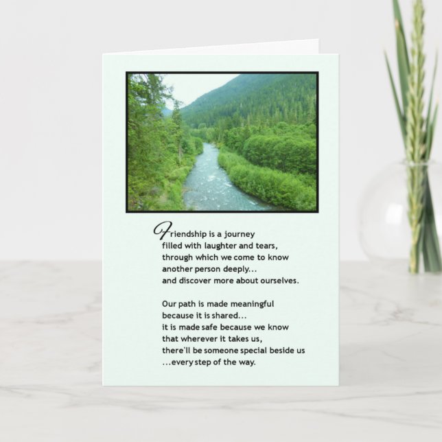 Freundschaft ist eine Reise... Karte (Vorderseite)
