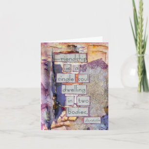 Freundschaft ist eine Single Soul Card Karte