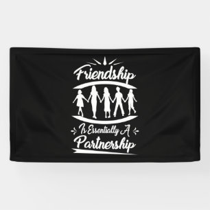 Freundschaft ist im Wesentlichen eine Partnerschaf Banner