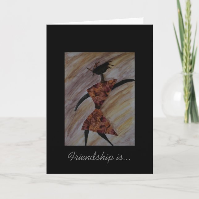 Freundschaft ist...Note Card Karte (Vorderseite)