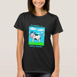 Freundschaft ist völlig schön Cow Cowleen Blaue T-Shirt