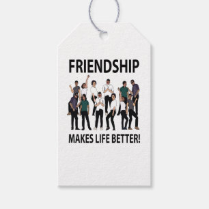 Freundschaft macht das Leben freundlicher Geschenkanhänger