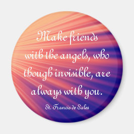 Freundschaft mit dem Angels St Francis Zitat Magnet