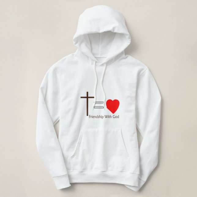 Freundschaft mit Gott Hoodie (Design vorne)