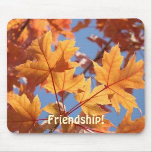 Freundschaft! Mousepad-Geschenke Herbstleaves Mousepad