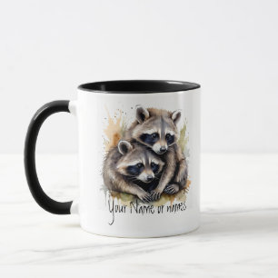 Freundschaft oder Romantischer Name Raccoons Tasse