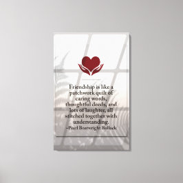 Freundschaft Premium Wrapped Canvas (Glanz) Leinwanddruck