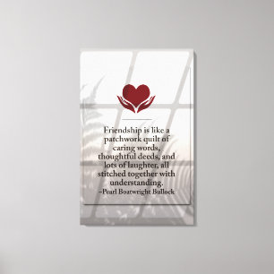 Freundschaft Premium Wrapped Canvas (Glanz) Leinwanddruck
