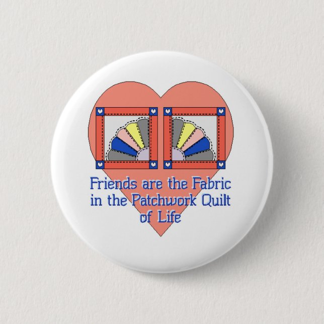 Freundschaft Quilt Pattern Button (Vorderseite)