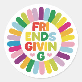 Freundschaft Runder Aufkleber