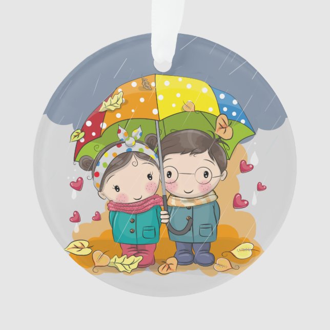 Freundschaft Sake Jahr Runde Ornament (Vorderseite)