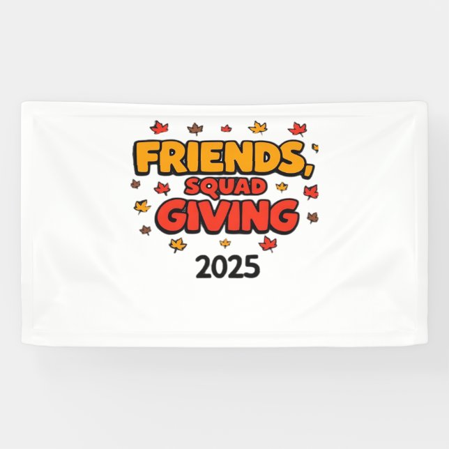 Freundschaft Squad geben Herbst 2025 dankbar Banner (Horizontal)