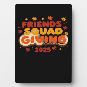 Freundschaft Squad geben Herbst 2025 dankbar Fotoplatte