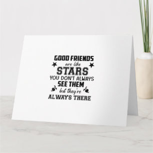 Freundschaft T-Shirt Zitat Guter Freund Wie Stern Karte