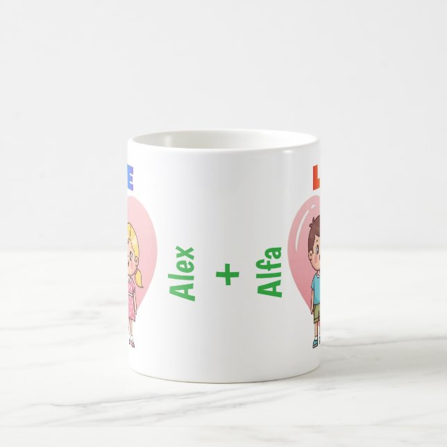 Freundschaft Tasse USA - Personalisierte Kaffee-Ta (Mittel)