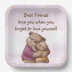 Freundschaft Teddy Bären Liebe Sie Inspiration Pappteller