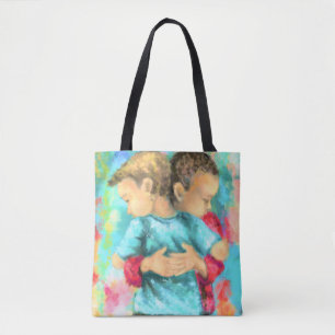 Freundschaft Tote Bag Kinder umarmt Tasche