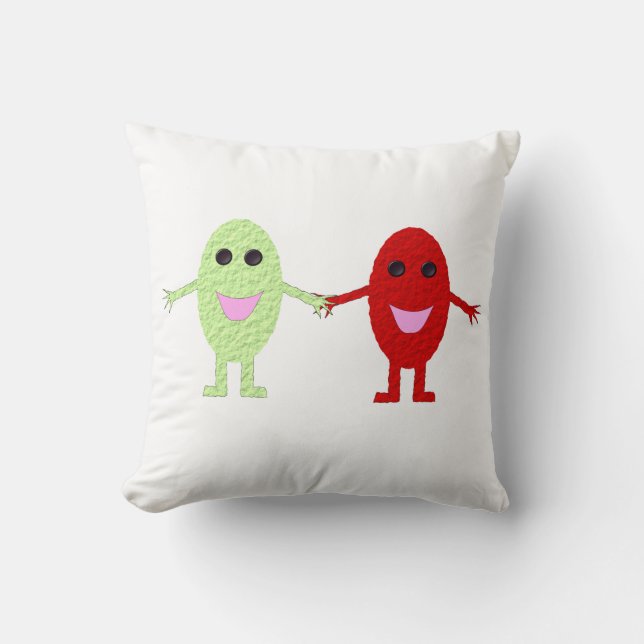 Freundschaft Trauben Pillow Kissen (Vorderseite)