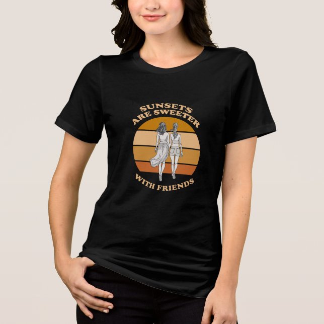 Freundschaft Tri-Blend Shirt (Vorderseite)