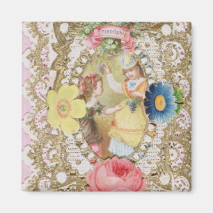 Freundschaft, Valentine Card, c.1870 (Farbe litho Magnet