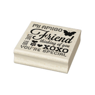 Freundschaft viele Weisen-Gummikunst-Briefmarke Gummistempel
