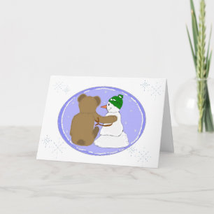Freundschaft Winterdesign Feiertagskarte